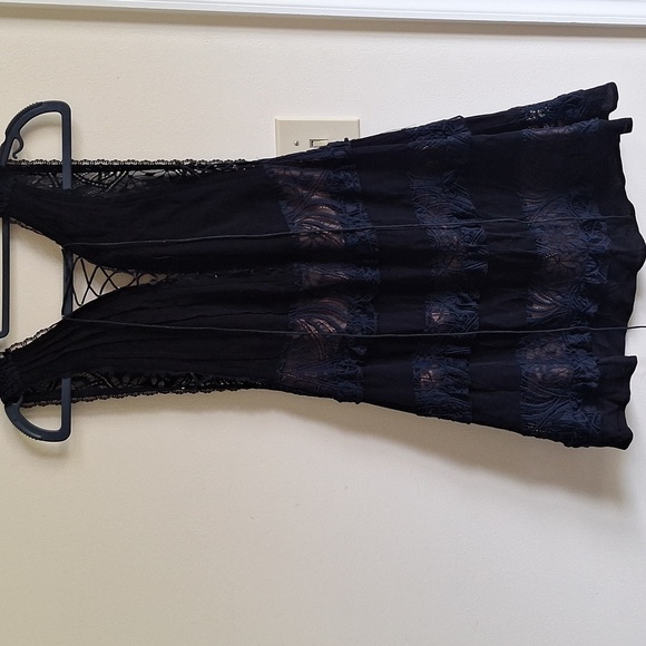 For Love&Lemons Black Lola Rose Dress Size Small - Picture 8 of 14